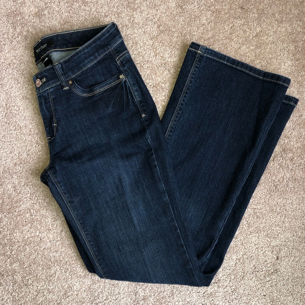 White House Black Market blue boot cut jeans